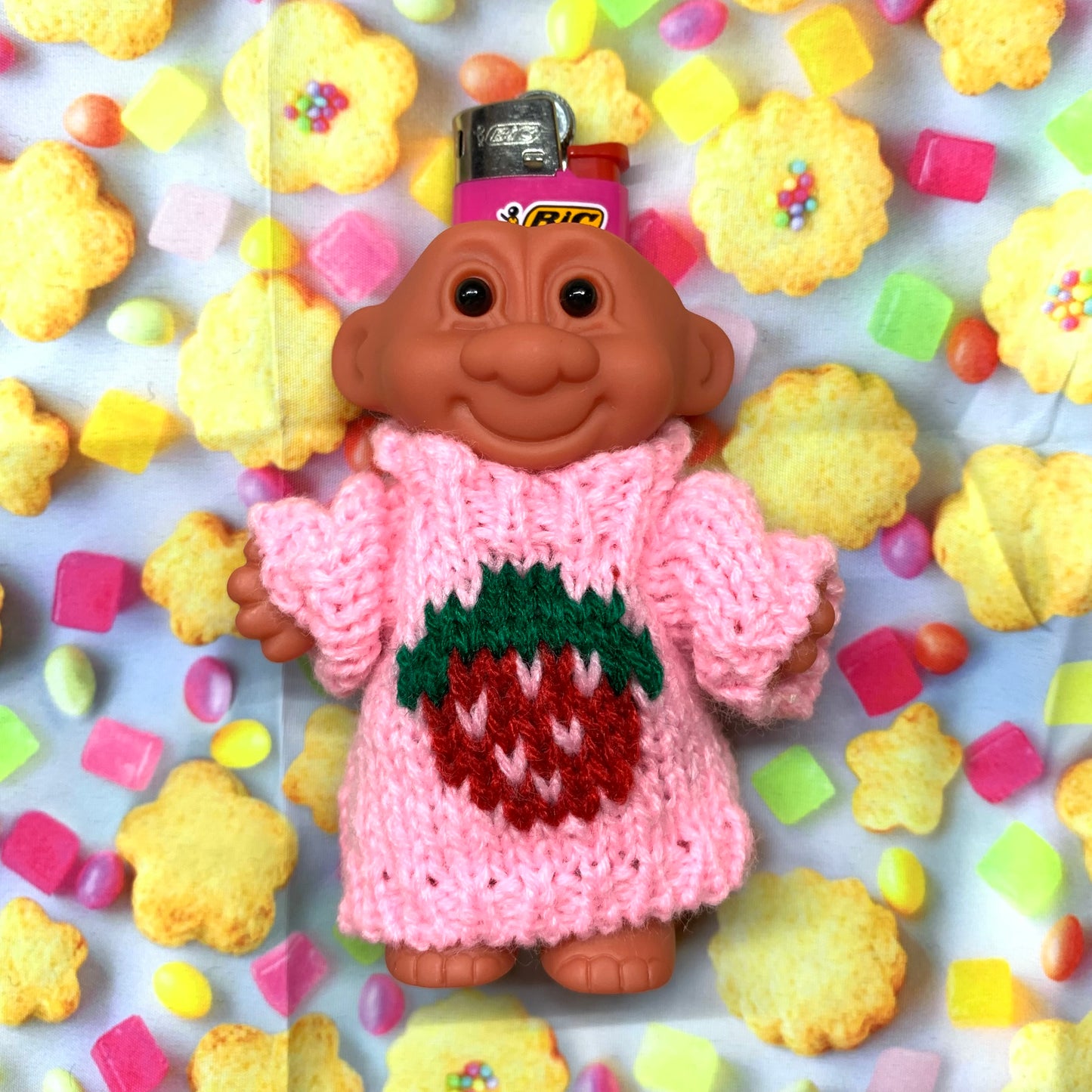 TROLL DOLLS LIGHTER CASE HOLDER