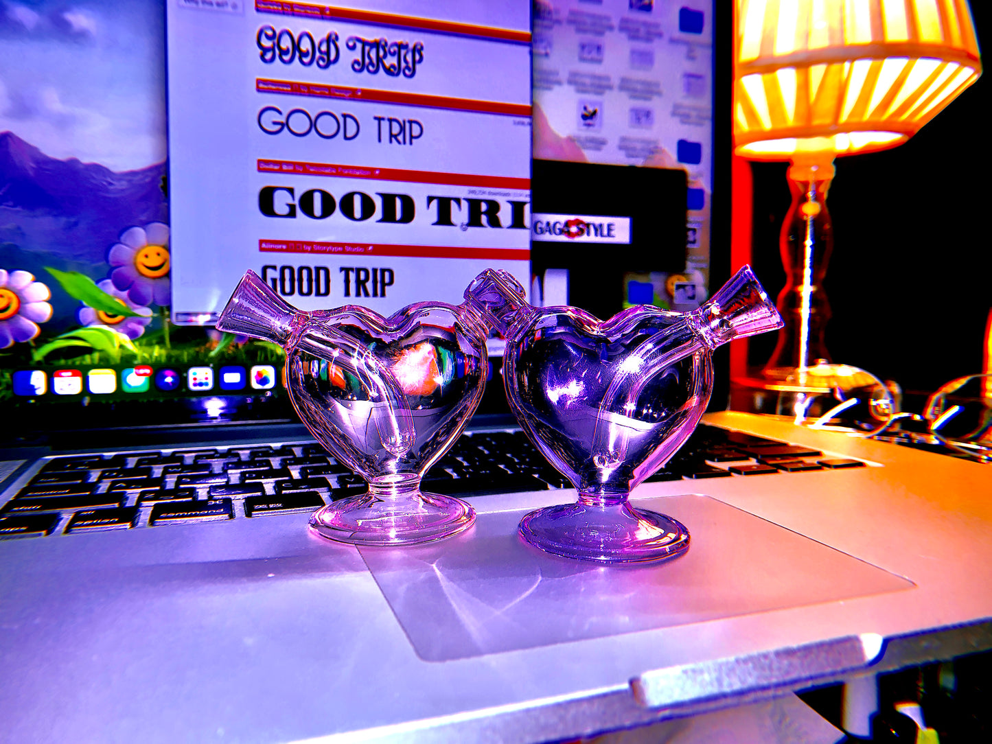 PIPA DE VIDRIO CON FORMA DE CORAZÓN