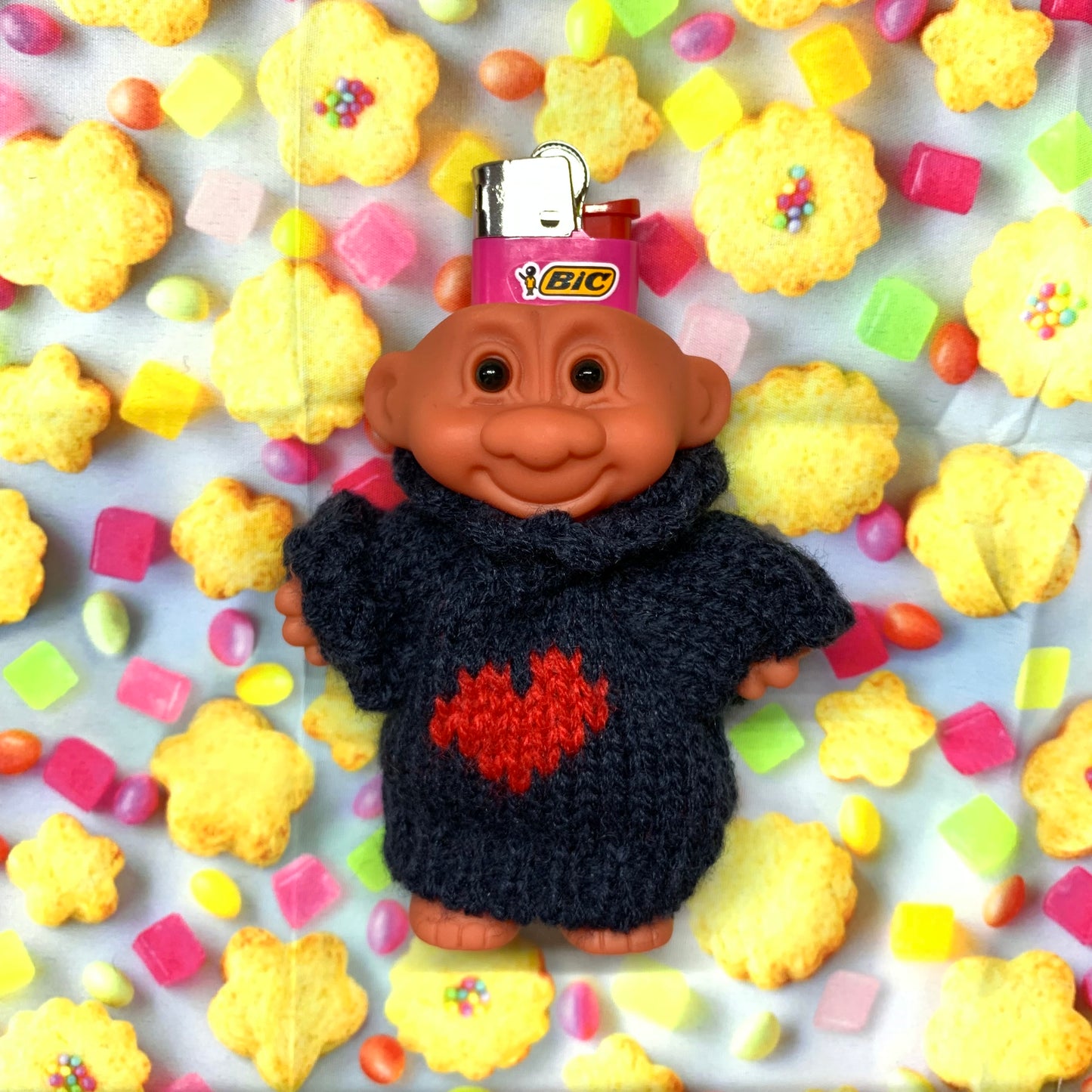 TROLL DOLLS LIGHTER CASE HOLDER
