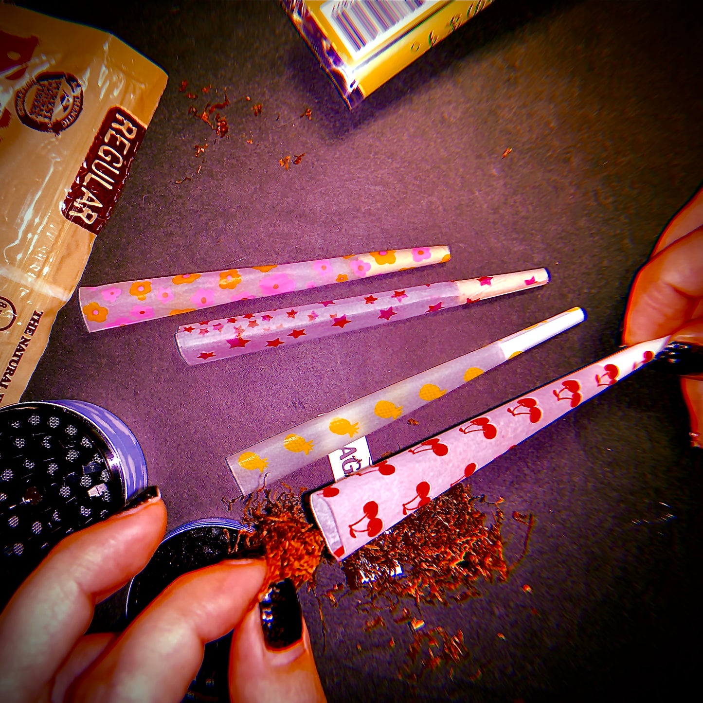 PRE-ROLLED COLORFUL CONE